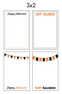 Free Printable 3x2 Halloween Earring Cards Collage