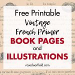 Free Printable Vintage French Primer Book Pages and Illustrations