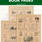 Free Vintage Printable French Primer Book Pages