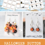 Halloween Button Earrings Tutorial