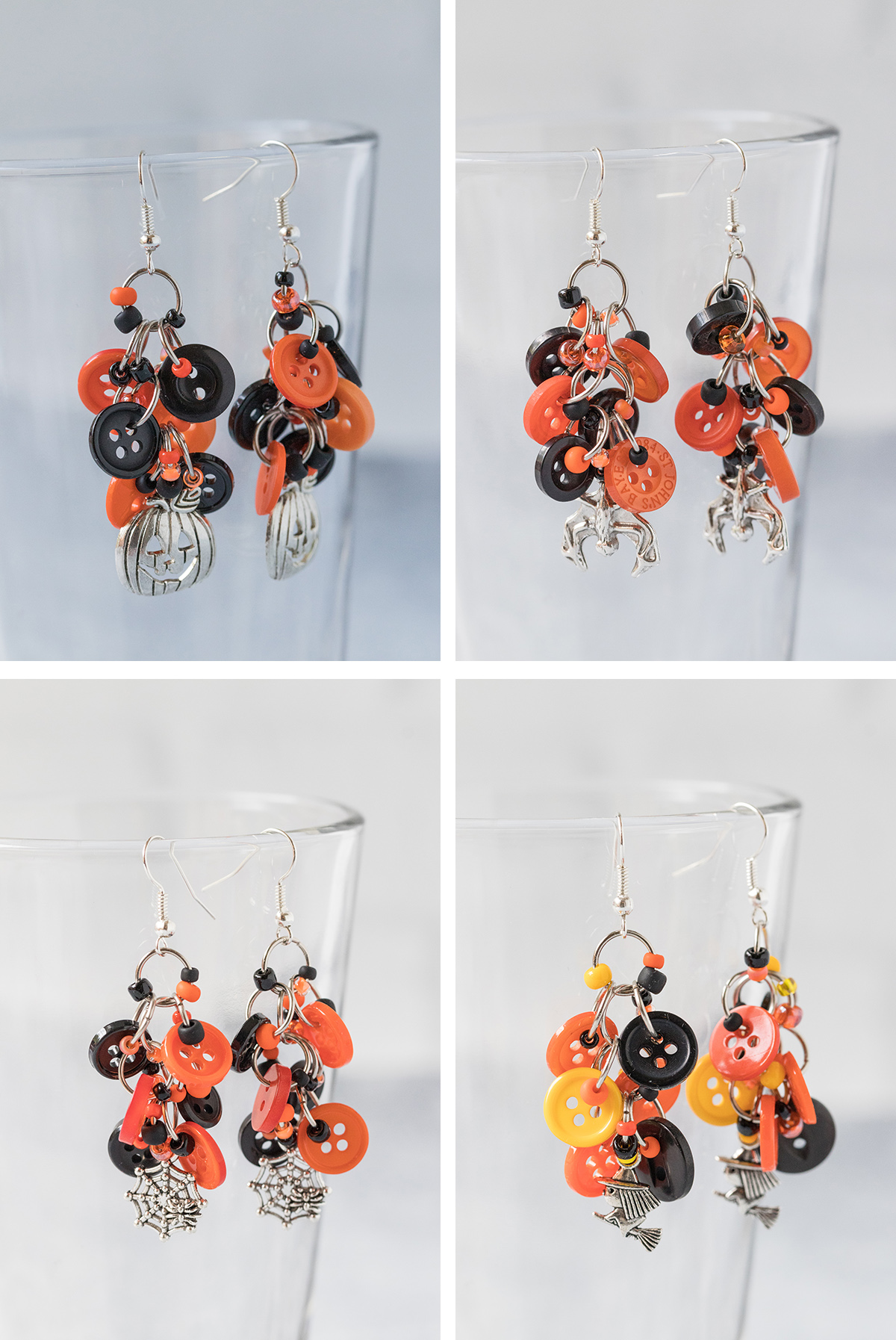 DIY Halloween Earrings with Printable Earring Cards • Rose Clearfield