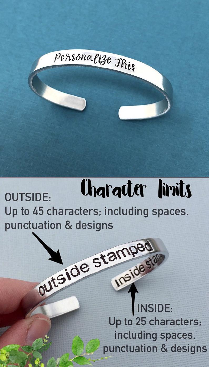 Hand Stamped Bracelet StampedExpressionsCo on Etsy