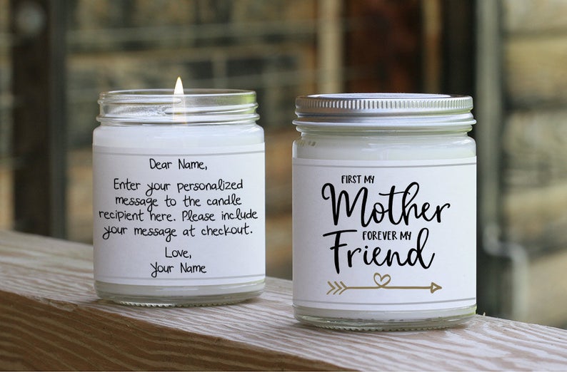 Personalized Candle Gift for Mom ThoughtfulWicks on Etsy