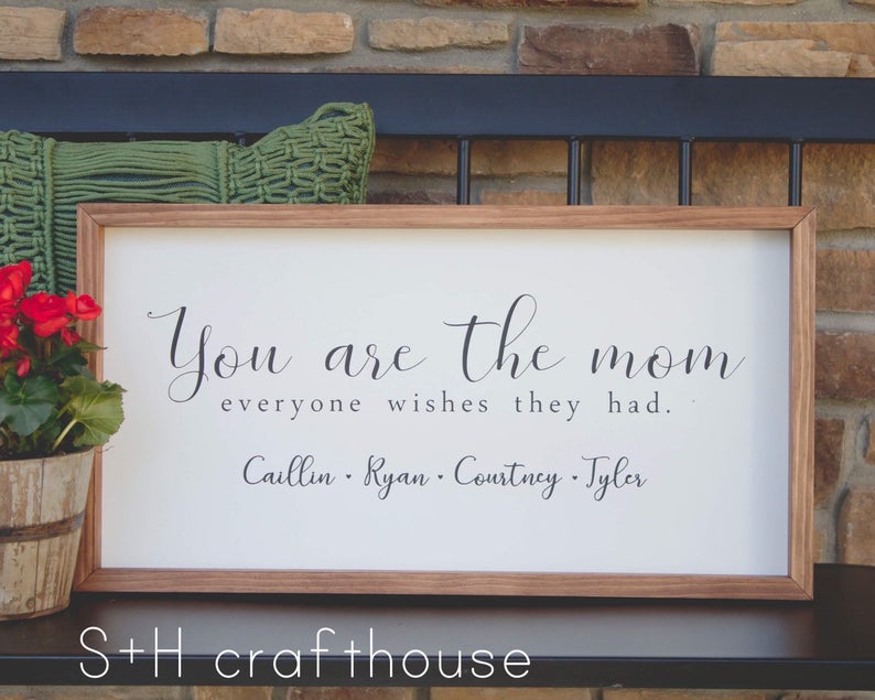 Personalized You are the Mom Everyone Wishes They Had Sign SandHcrafthouse on Etsy