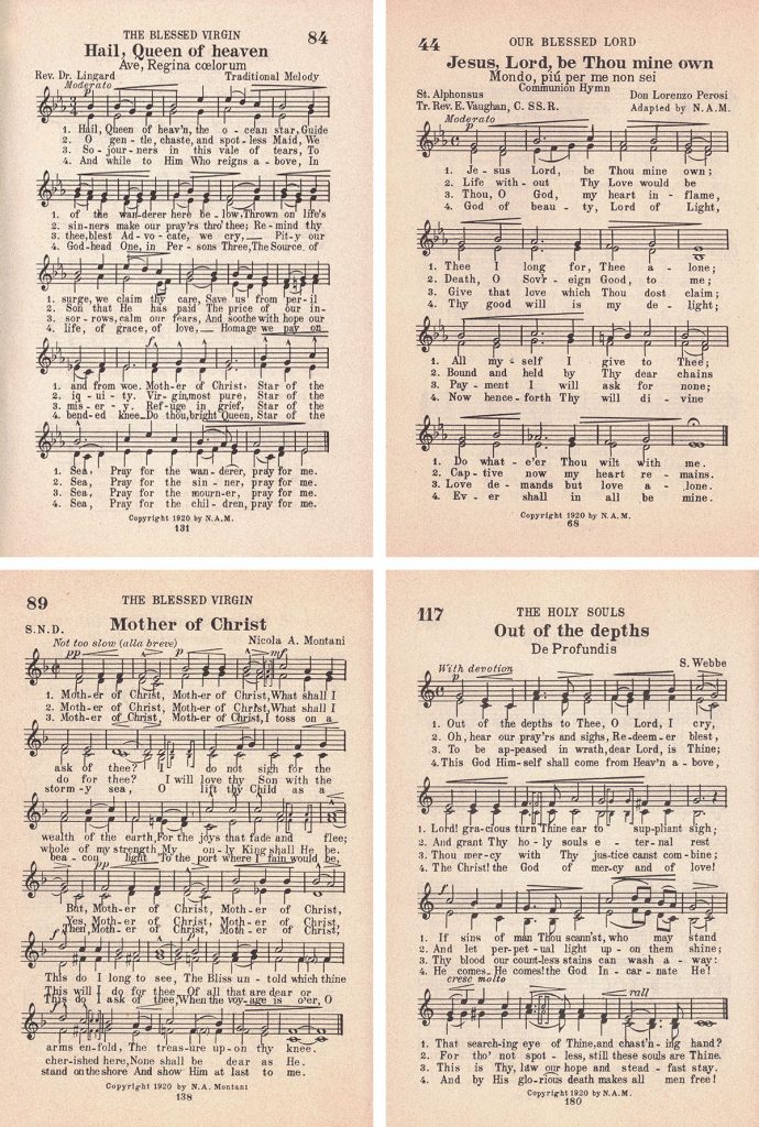 St. Gregory Hymnal and Catholic Choir Book Vintage Hymns