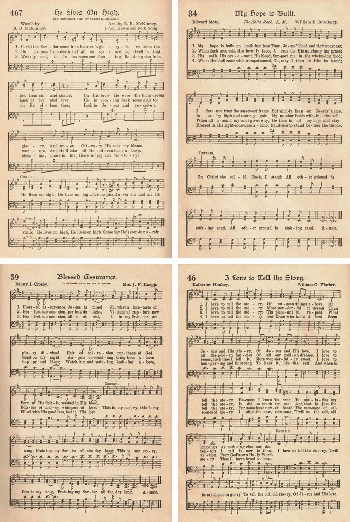 The American Hymnal Vintage Hymns Sheet Music