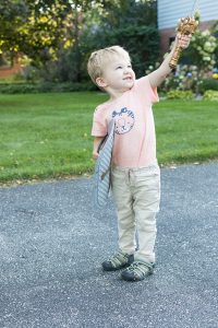 Toddler With Toy Sword