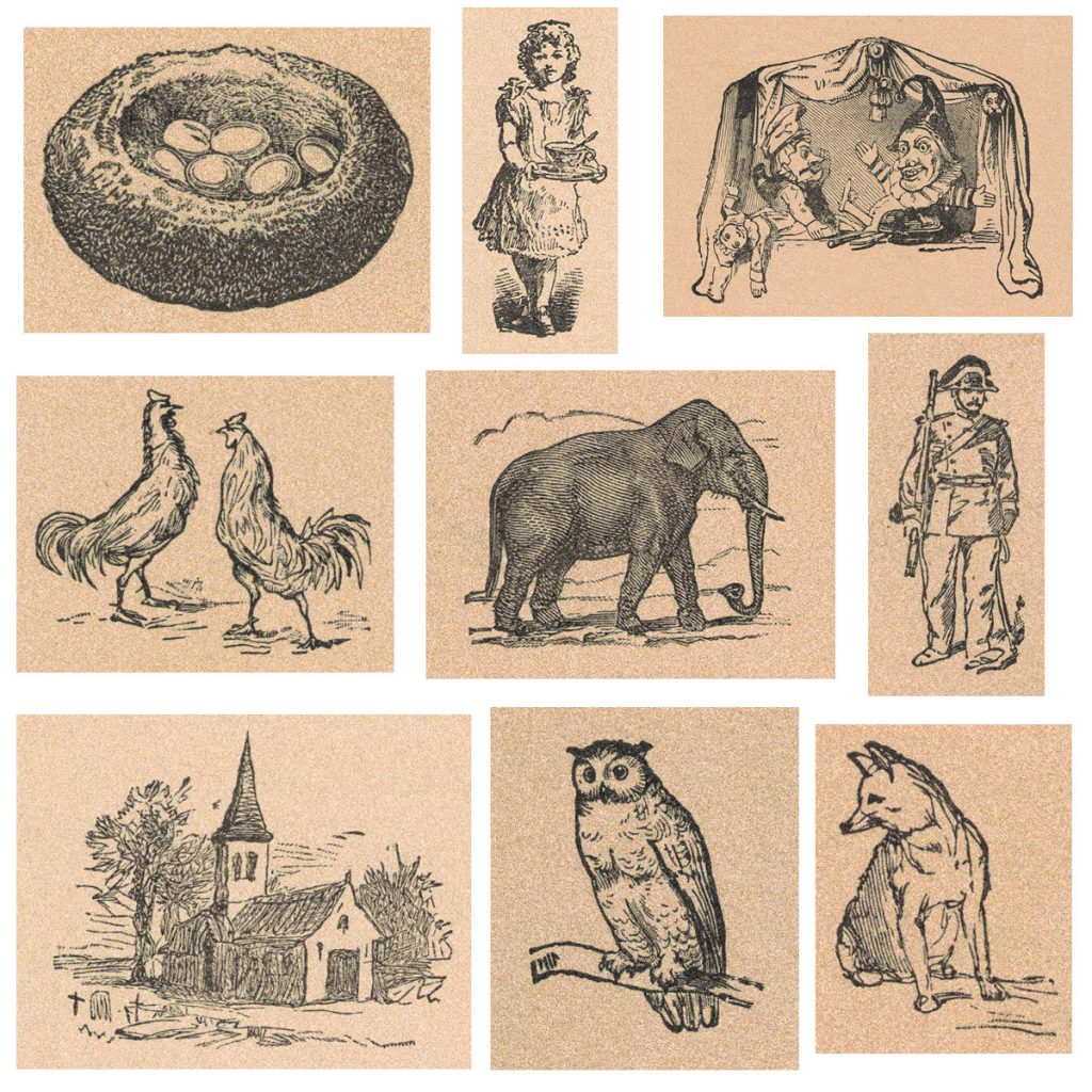 Vintage French Primer Illustrations