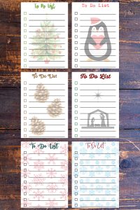 5 x 7 Free Printable Holiday To-Do Lists
