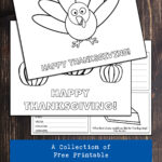 A Collection of Free Printable Thanksgiving Placemats to Color