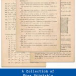 A Collection of Free Printable Vintage Algebra Textbook Pages