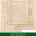 A Collection of Free Printable Vintage Algebra Textbook Pages