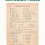 A Set of Free Printable Vintage Algebra Textbook Pages