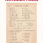 A Set of Free Printable Vintage Algebra Textbook Pages