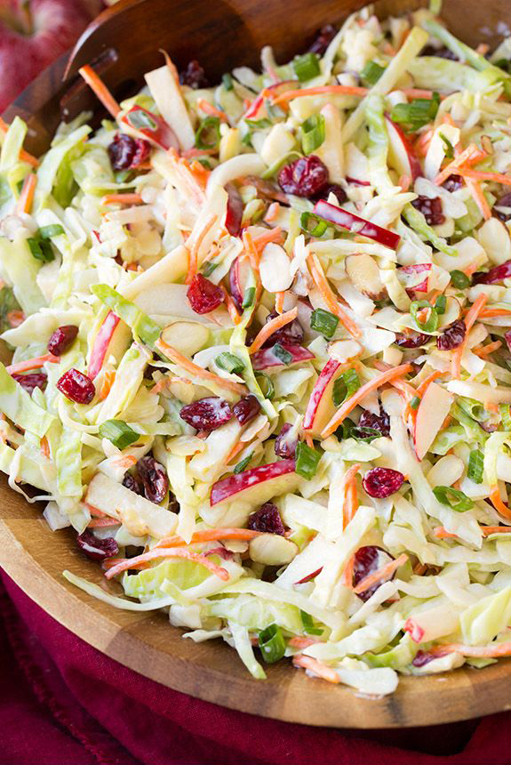 Apple Cranberry Almond Coleslaw Food Curation