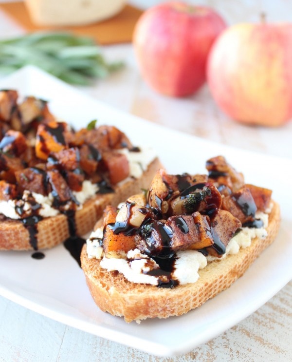 Butternut Squash Apple Bruschetta Whitney Bond