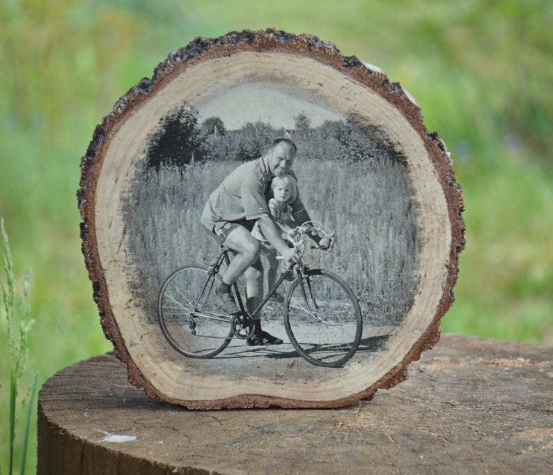 Custom Wood Slice Photo WoodenHouseArt on Etsy