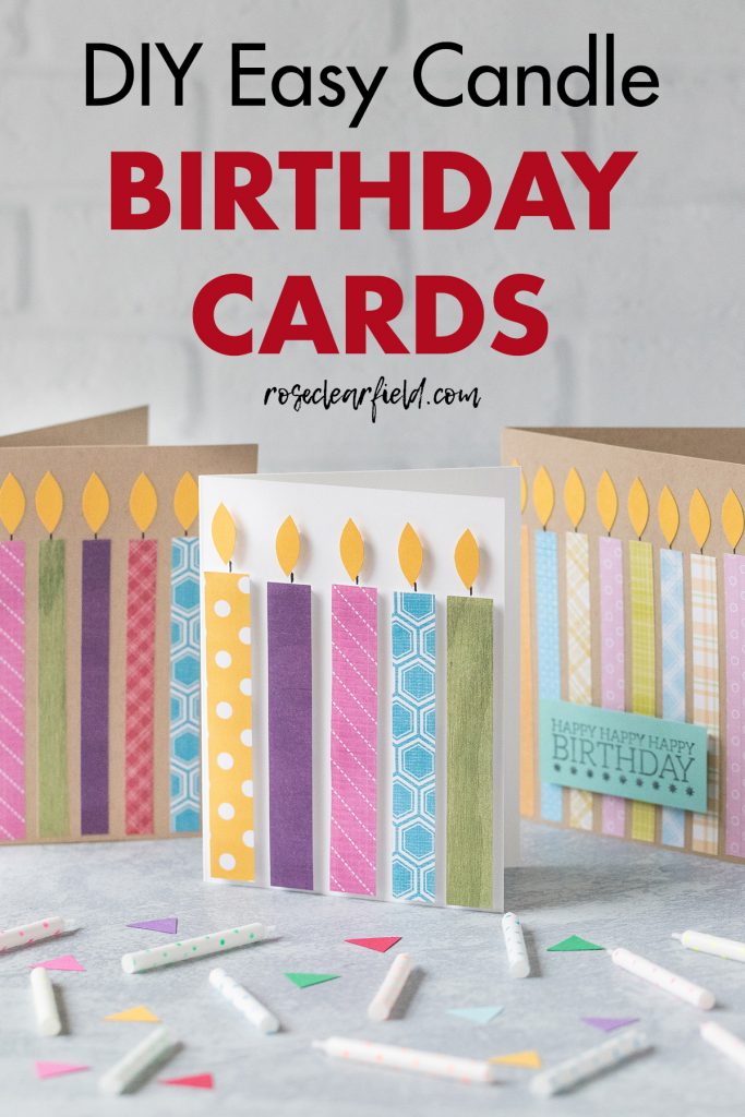 DIY Easy Candle Birthday Cards
