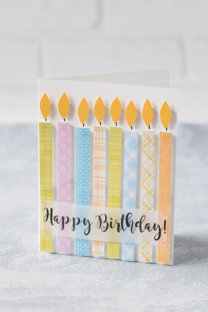 DIY Easy Candle Birthday Cards