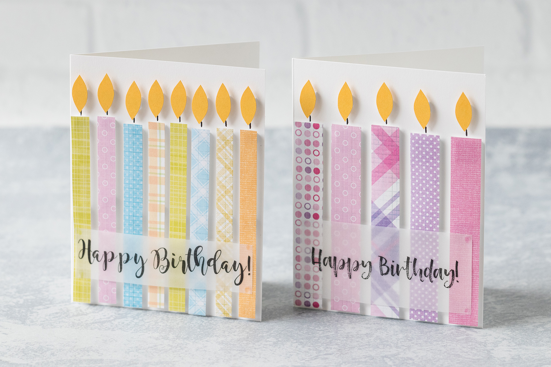 DIY Easy Candle Birthday Cards