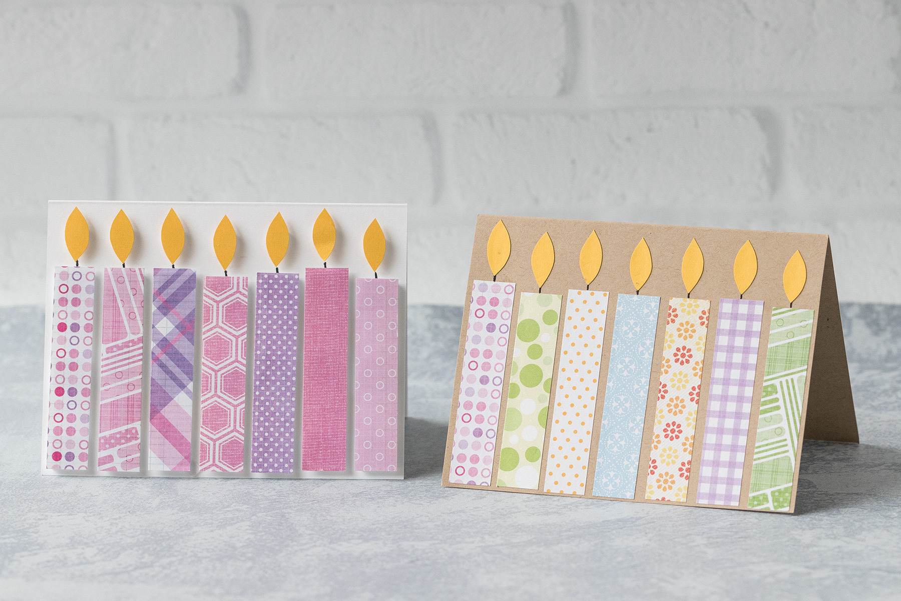 DIY Easy Candle Birthday Cards