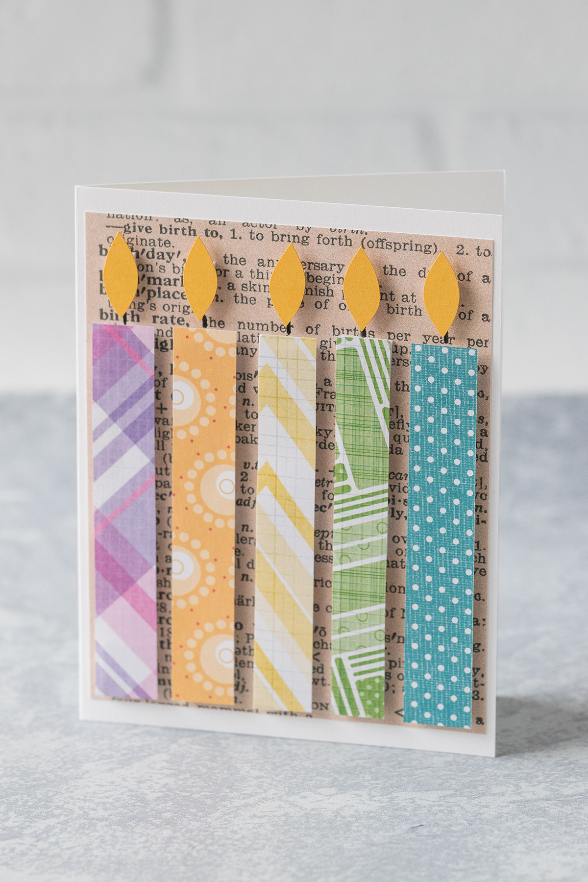 DIY Easy Candle Birthday Cards