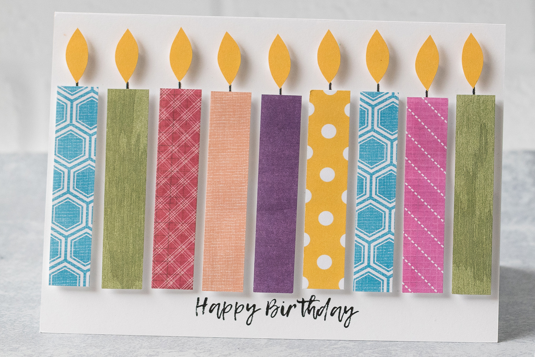 DIY Easy Candle Birthday Cards