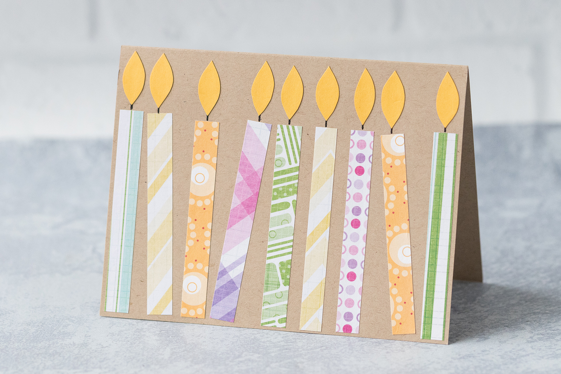 DIY Easy Candle Birthday Cards