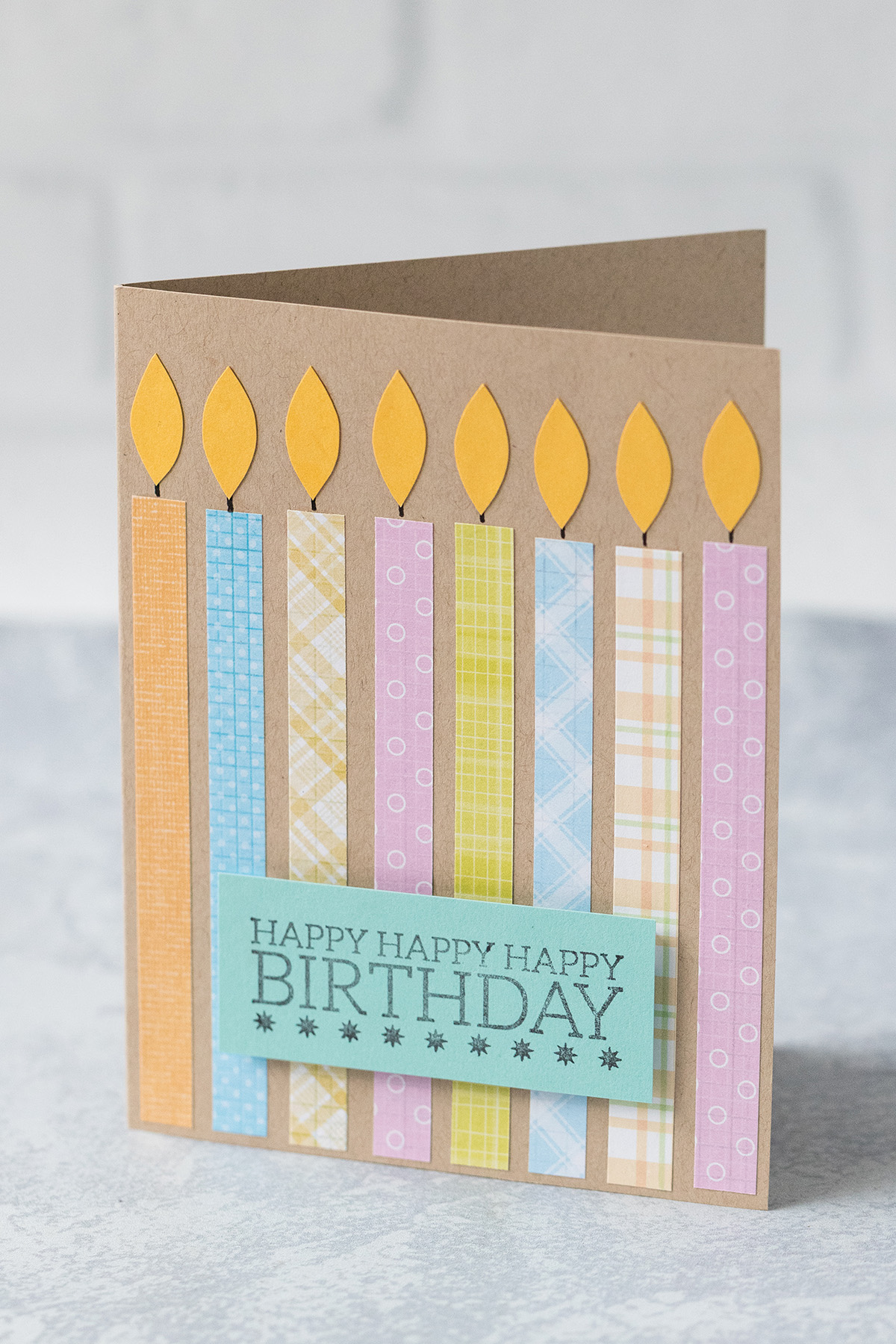 DIY Easy Candle Birthday Cards