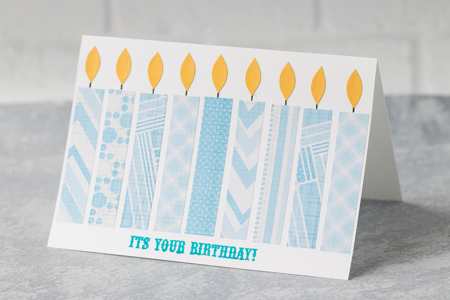 Diy Easy Candle Birthday Cards Rose Clearfield