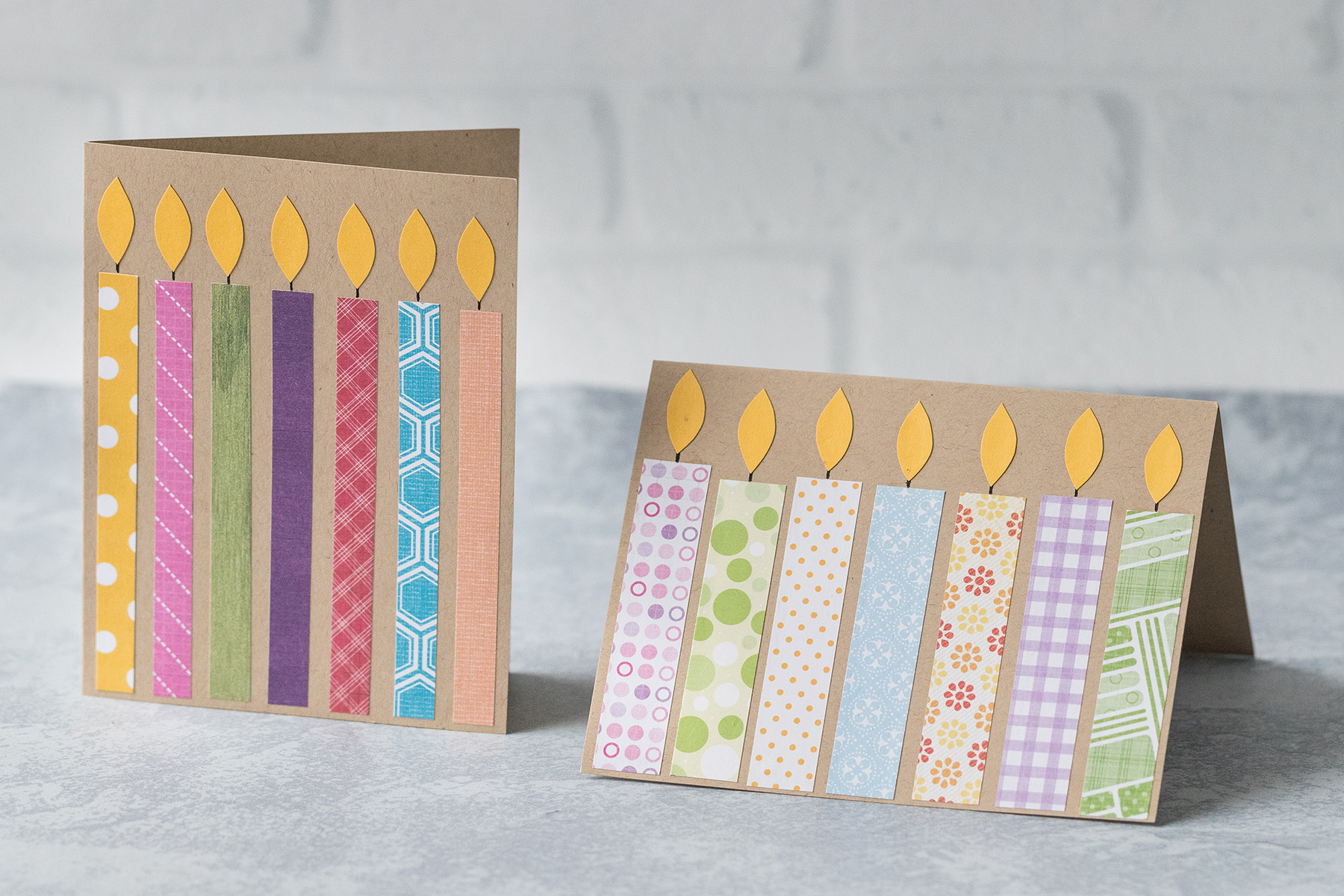 DIY Easy Candle Birthday Cards