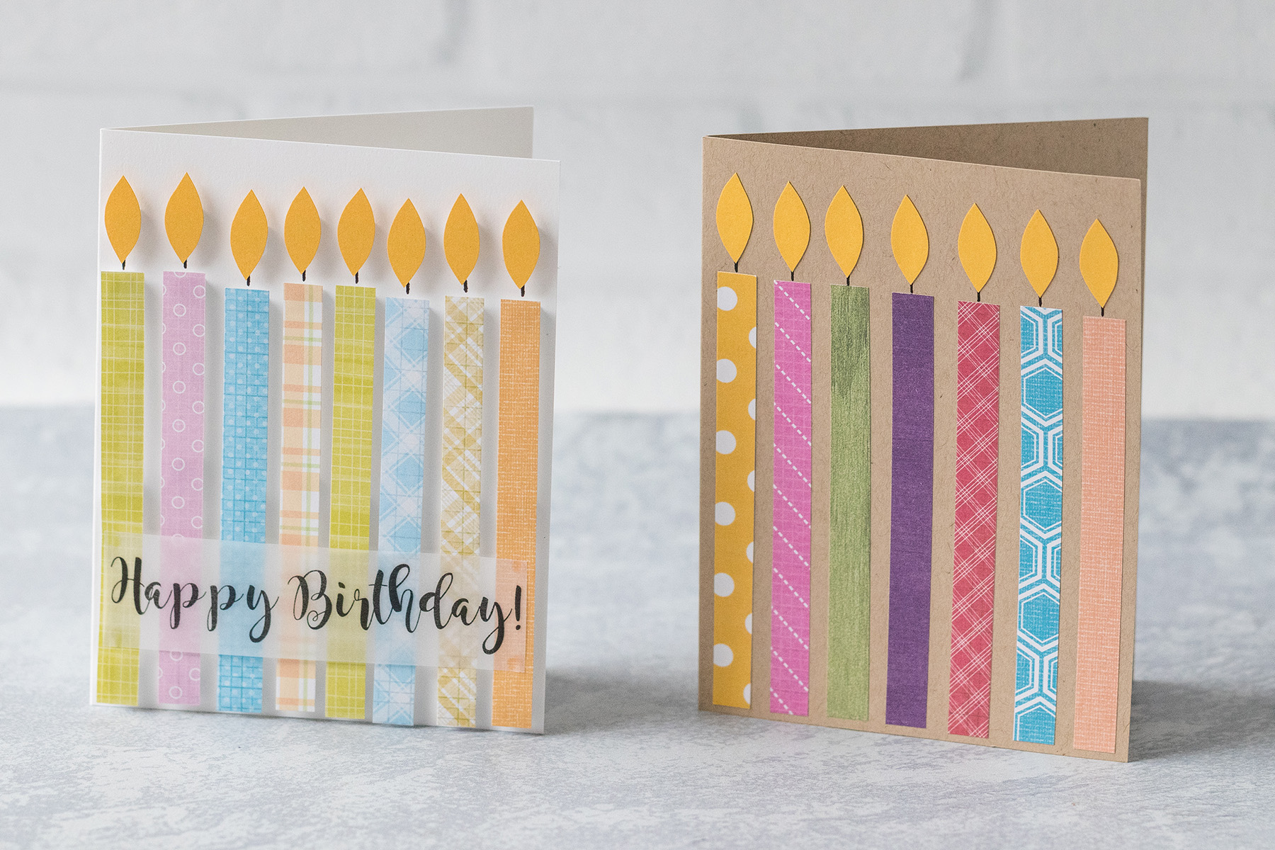 DIY Easy Candle Birthday Cards