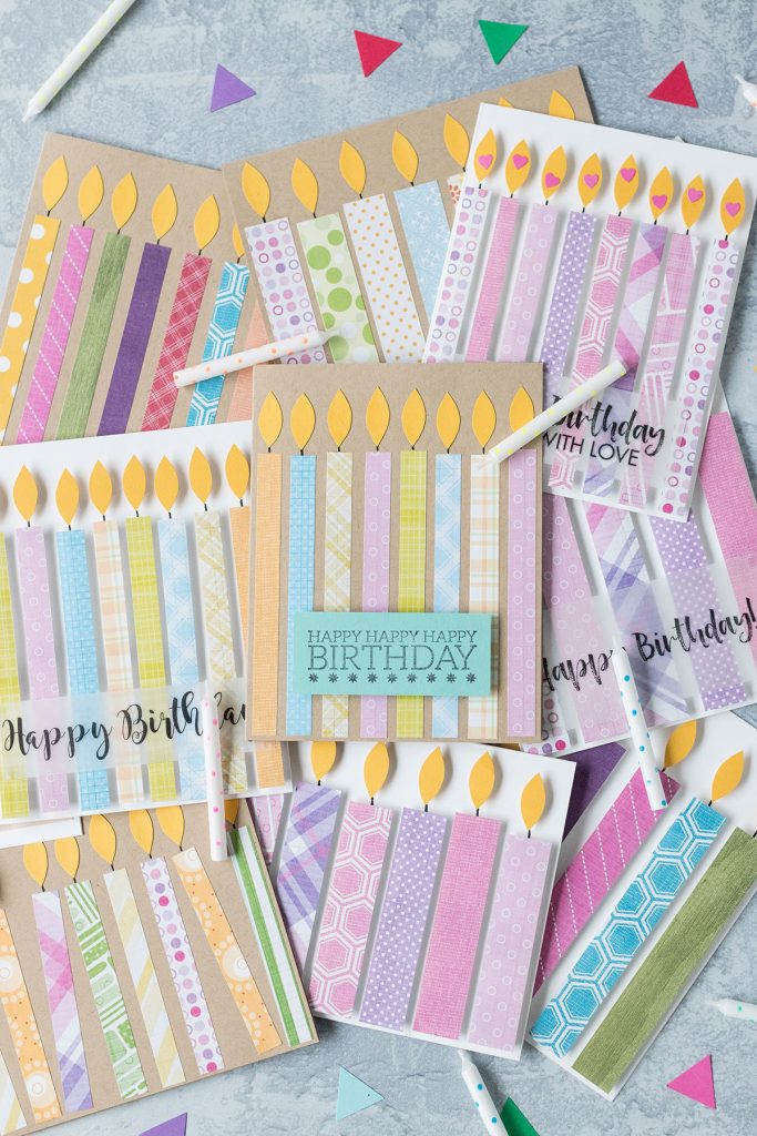 DIY Easy Candle Birthday Cards