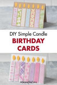 DIY Simple Candle Birthday Cards