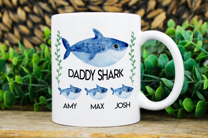 Daddy Shark Mug MugsBeforeDrugs on Etsy