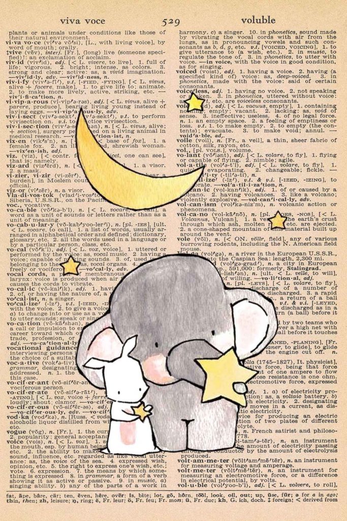 Elephant Nursery Decor Rabbit Holding Stars