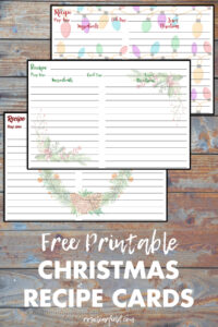 Free Printable Christmas Recipe Cards
