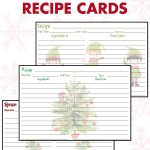 Free Printable Holiday Recipe Cards