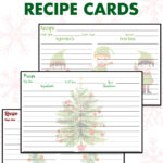 Free Printable Holiday Recipe Cards