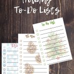 Free Printable Holiday To-Do Lists