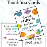 Free Printable Swim Teacher Thank You Cards