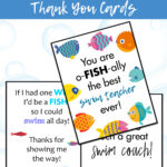 Free Printable Swim Teacher Thank You Cards