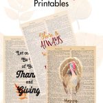 Free Thanksgiving Dictionary Page Printables