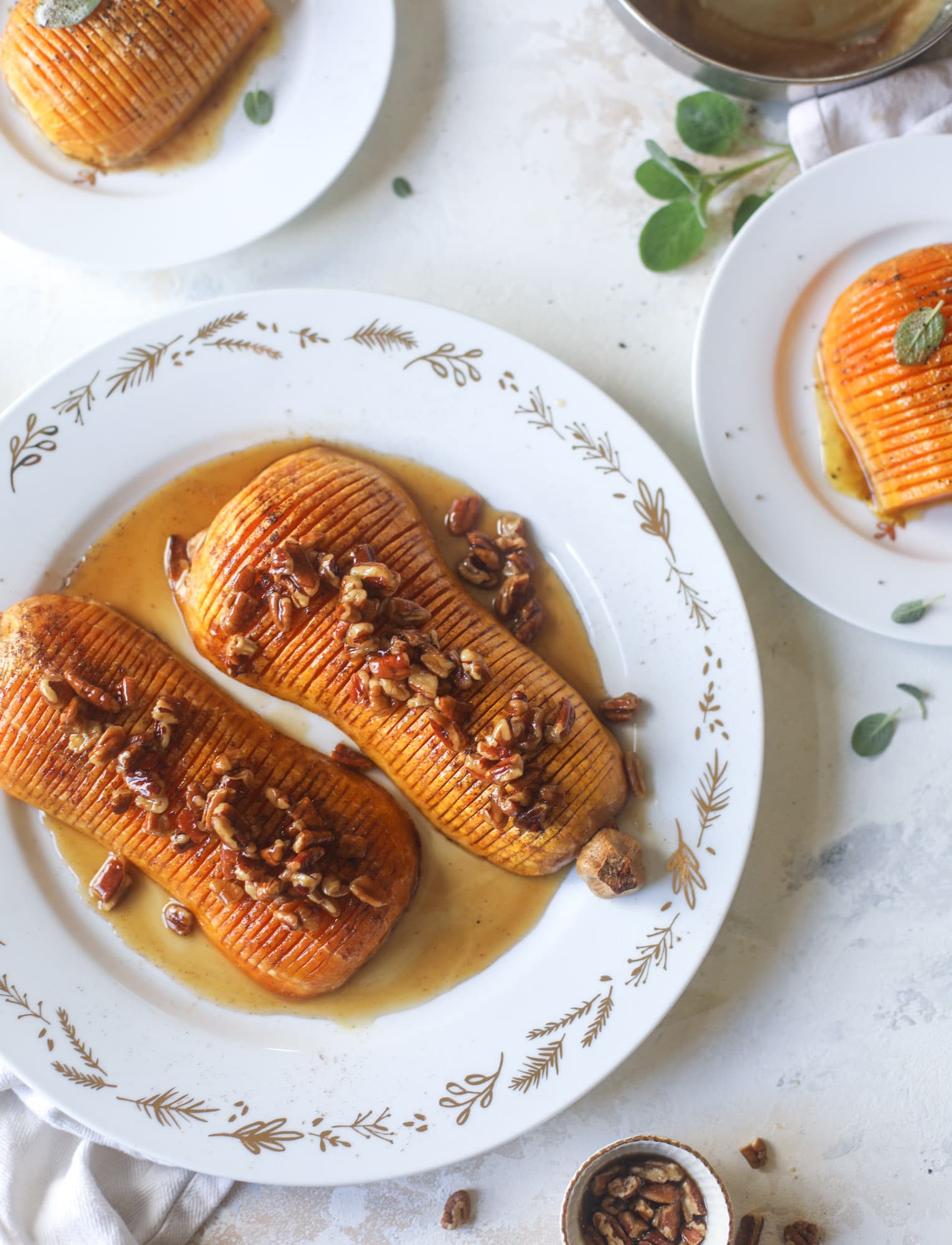 Hasselback Butternut Squash How Sweet Eats