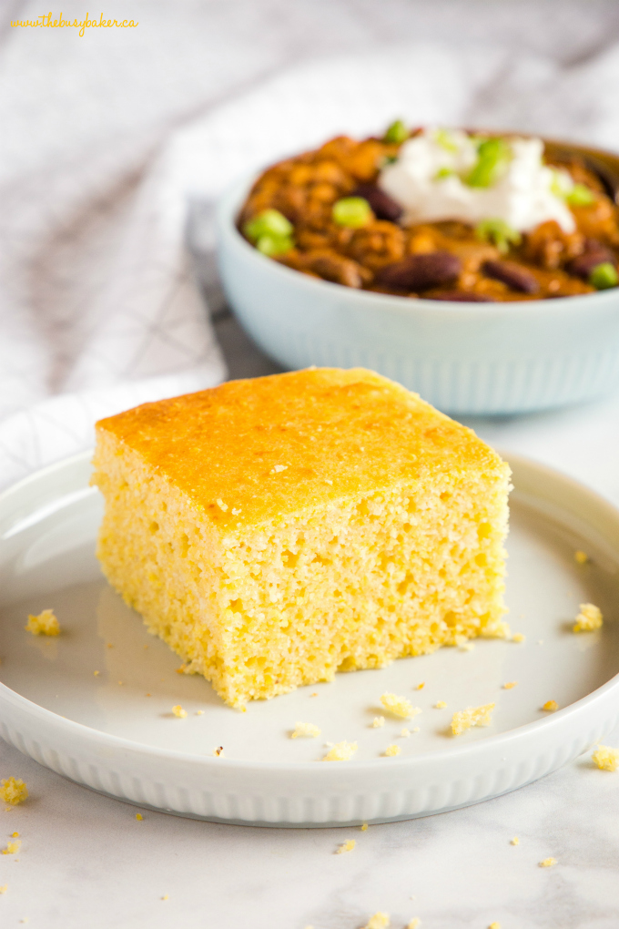 Healthier Low Fat Cornbread The Busy Baker