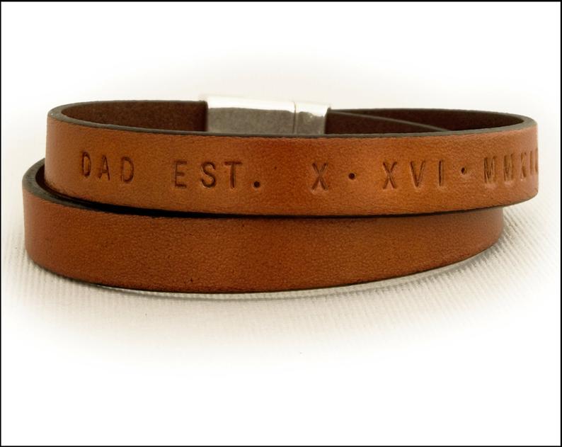 Leather Bracelet EdgeOfNow on Etsy