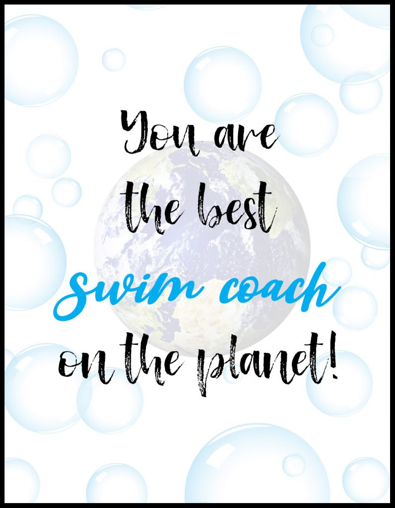 Planet Swim Coach A2 Card Flat With Border