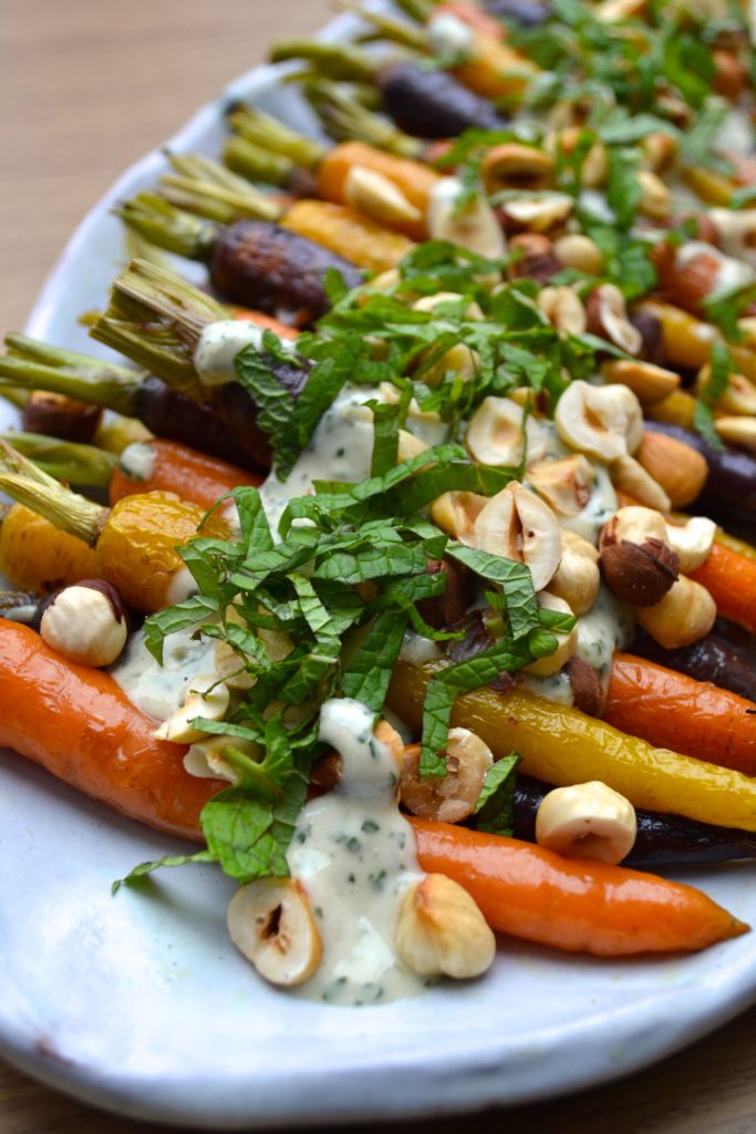 Roasted Carrots with Mint and Tahini Sauce Every Last Bite