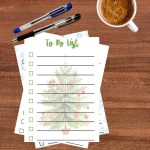 Stack of Printable Holiday To-Do Lists