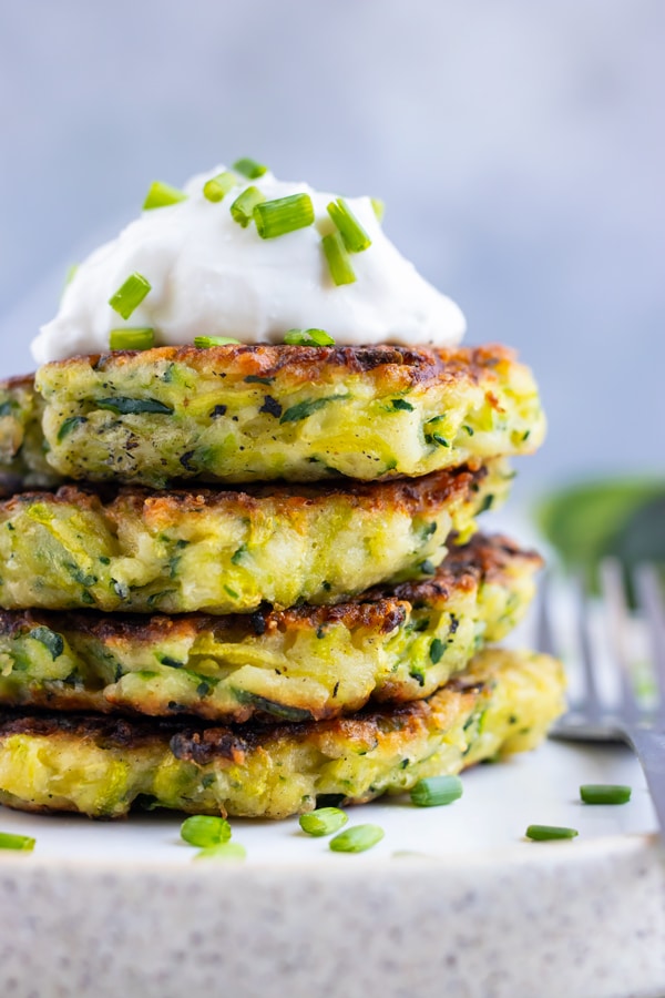 Zucchini Fritters Evolving Table